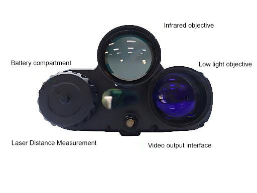 White Black Fusion Telescope Low Light Infraredtactical Night Vision Goggles