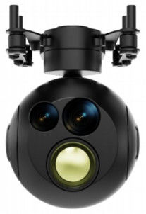 35mm/F1.0 EOTS System Electro Optic Camera Target Positioning UAV Sensor UNDO70S/070A Micro Three Axis Dual Optical Stabilized Image Pod