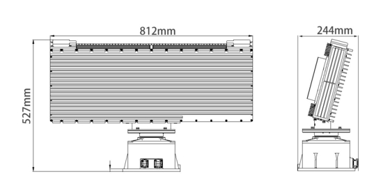 X Band Digital Phased Array Radar with 5km Drone Detection 6km Range and 360° Azimuth Coverage for Low-Altitude Security Protection