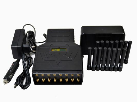 5G 16 Antennas Full Bands Signal Jammer with 3400/3600 MHz Blocking and Remote Control