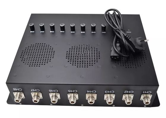 Adjustable 8 Band Jamming Signal Jammer with 30-100m Range for 2G 3G LTE 4G Mobile Phone Signal Scrambler