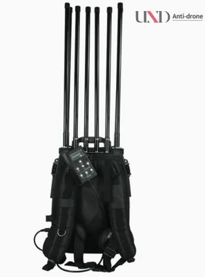 Portable 8-band Interference Drone Jamming Device with 10KM Radius and 360° Scouting Angle