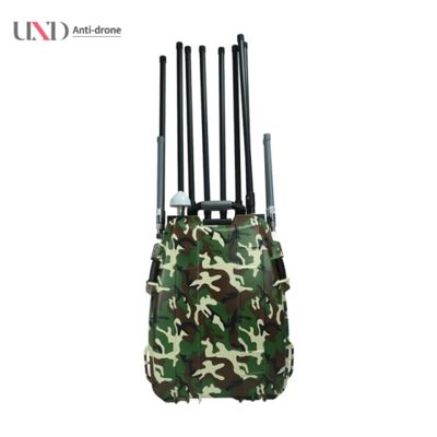 Portable 3 in 1 Drone Jammer and UAV Detector with 1-3km Detection and 400W Output Power