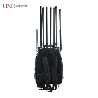 Portable 3 in 1 Drone Jammer and UAV Detector with 1-3km Detection and 400W Output Power