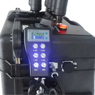 350W High Power Anti Drone Signal Jammer with 6 Modules and 500-2000m Jamming Range UAV Defense System