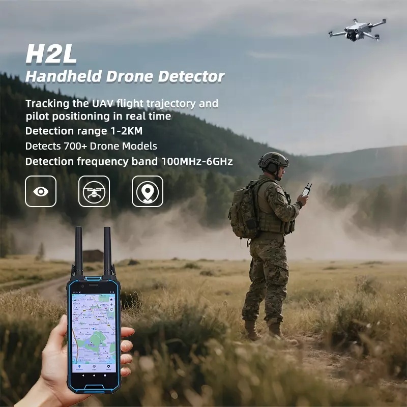 FPV Drone Detector 2.4GHz 5.8GHz Omnidirectional Positioning Equipment ...