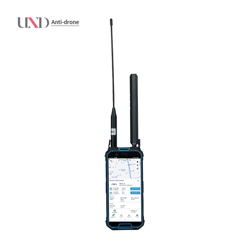 Handheld DJI FPV Drone Signal Detector - 1-2km Range, 100-6000MHz