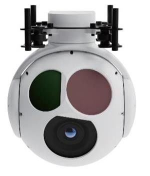 LWIR Electro Optical Camera UAV Sensor Payload สําหรับการระบุยานยนต์ UAV Photoelectric Pod