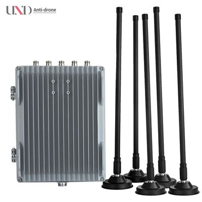 250W 5-Band Drone Jammer with 300m-800m Shielding UAV Signal Blocker for FPV Security