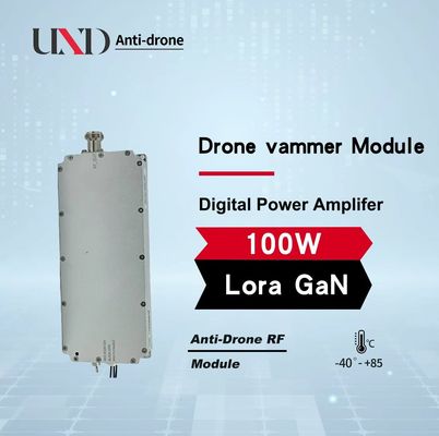 100W Lora Gan Anti-Drone VCO Noise Source Module Waterproof FPV Counter Device 2100-2700 MHz Metal UAV Wireless & RF Modules