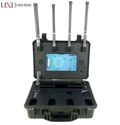 Full-Band Mobile Airspace Security Solution Handheld Drone Detector 0~5km Range >30 Drones Tracking for UAV/FPV/DJI