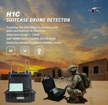 Long Range 1-10km UAV Drone Detection Security Signal Detector 360 Degree Omnidirectional Drone Locator
