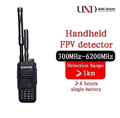 Portable DJI FPV Drone Detector with Full-Band Antenna 1-2km Handheld Signal Detection System for Security & Protection