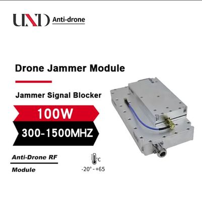 100W 300-1500MHz High Efficiency RF Wide-band Anti-drone Module Signal Amplifier Signal Source 12-36V External Heat-sink
