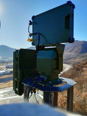 Active Drone Detector with Security Alarming Radar for Medium and Short Range UAV Detection for Surveillance & Protection