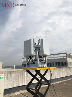 Active Drone Detector with Security Alarming Radar for Medium and Short Range UAV Detection for Surveillance & Protection