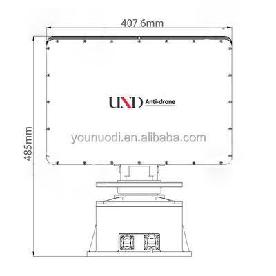UND-LAS-15C C band 1.5km anti-drone uav detection radar Low-altitude monitoring radar