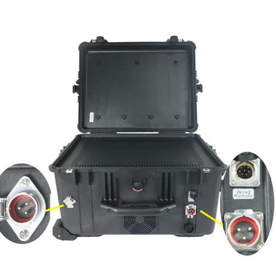 350W High Power Anti Drone Signal Jammer with 6 Modules and 500-2000m Jamming Range UAV Defense System