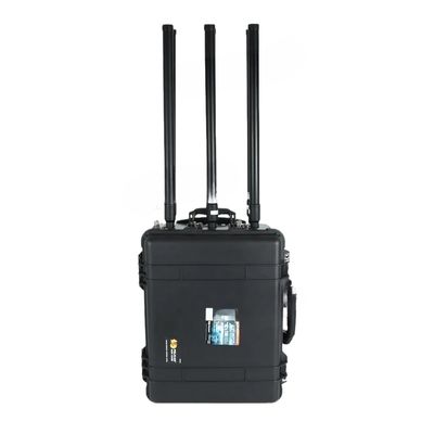 350W High Power Anti Drone Signal Jammer with 6 Modules and 500-2000m Jamming Range UAV Defense System